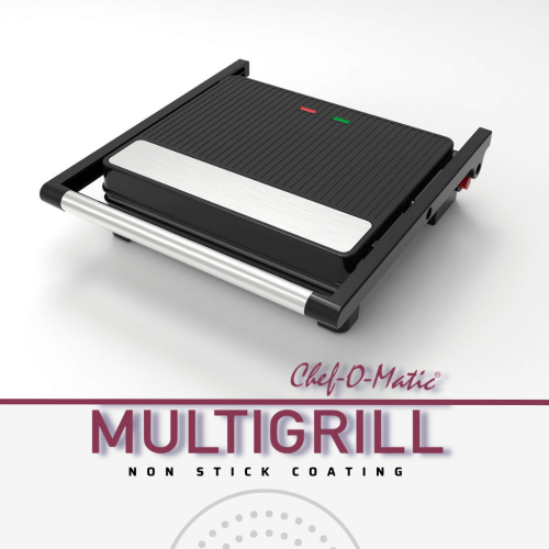CHEF O MATIC Multigrill 3 in 1, 2000W, 180° 1