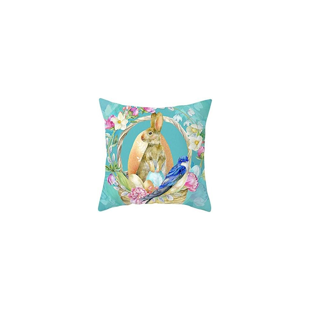 Outdoor Pillows Easter Lake Blue Series Printed Cushion Cover, Tpr256-15,45*45Cm (Excluding Pillow Core)-image-OPC-PCSHK55-NEW