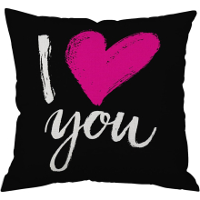 Linen Holiday Valentine's Day Car Sofa Cushion Pink Love Pillow Color Pillows (G, A)
