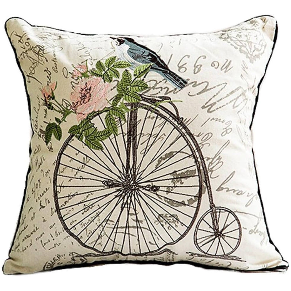 Cardinal Grosbeaks Cotton Pillow Covers Cushion Covers Pillowcase Decorative for Sofa Bed Square 18x18 Inch-image-OPC-PCSHMMD-NEW