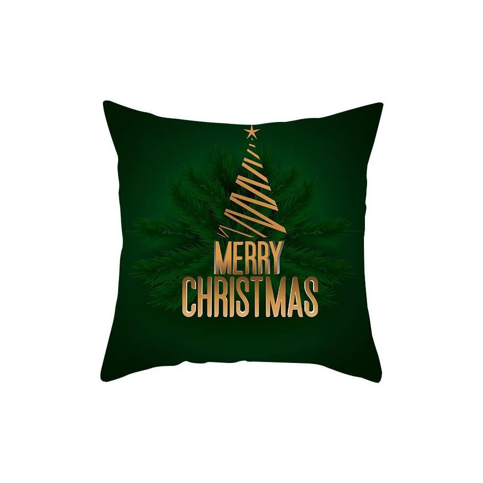 Pillow Covers Red Cartoon Santa Claus Series Peach Skin Cushion Cover, Tpr334-26,45*45Cm (Excluding Pillow Core)-image-OPC-PCSHMW5-NEW