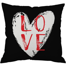 Linen Holiday Valentine's Day Car Sofa Cushion Pink Love Pillow Fall Pillows Decorative Throw Pillows with (L, A)