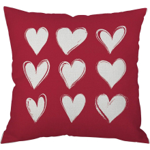Linen Holiday Valentine's Day Car Sofa Cushion Pink Love Pillow Fall Pillows Decorative Throw Pillows with (J, A)