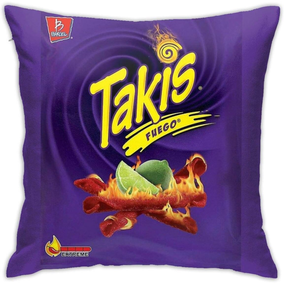 Kerota Takis Bedroom Couch Sofa Square Pillow Case Home Decorative Throw Pillow Covers 18X18 Inch