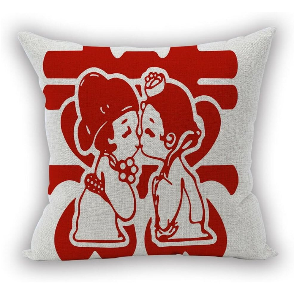 Flax Square Pillow Cases Cushion Cover 18x18 Inch Pattern F-image-OPC-PCSHNYP-NEW