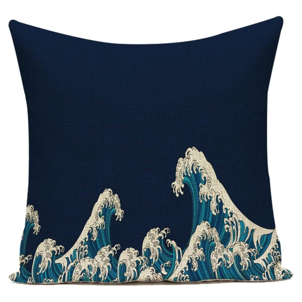 Cushion Covers,Tidal Moon Linen Decorative Square Pillowcases Throw Pillow Covers 18X18 Inch Garden Sofa Bedroom Car Home Decor 45*45cm #7-image-OPC-PCSHRVG-NEW