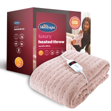 Silentnight Comfort Control 9-Heat Settingheated Throw - Blush - 120 X 160