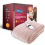 Silentnight Silentnight Comfort Control 9-Heat Settingheated Throw - Blush - 120  X 160 1