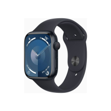 Apple Watch Series 9 (GPS) - 45 mm - midnight aluminium - smart watch with sport band - fluoroelastomer - midnight - ban - Refurbished