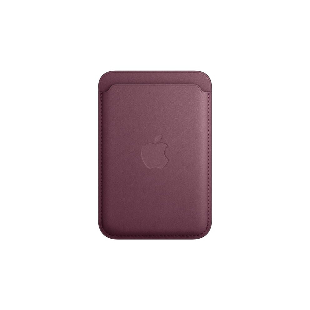 Apple - Wallet for mobile phone / credit card - MagSafe compatibility - microtwill, FineWoven - mulberry - for iPhone 12