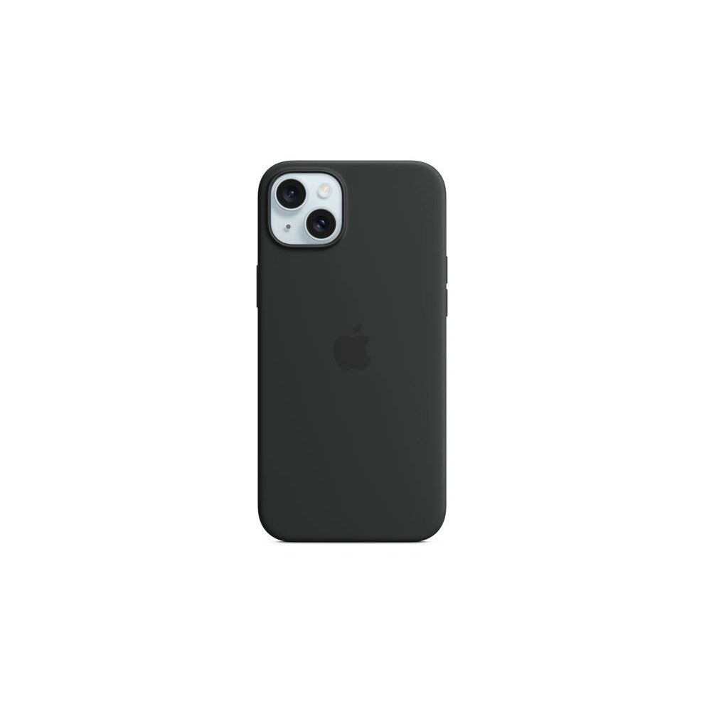 Apple - Back Cover For Mobile Phone - Magsafe Compatibility - Silicone - For Iphone 15 Plus Black