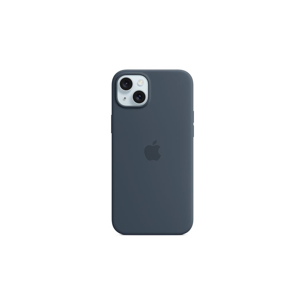 Apple - Back Cover For Mobile Phone - Magsafe Compatibility - Silicone - Storm - For Iphone 15 Plus Blue