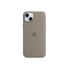 Apple - Back cover for mobile phone - MagSafe compatibility - silicone - clay - for iPhone 15 Plus