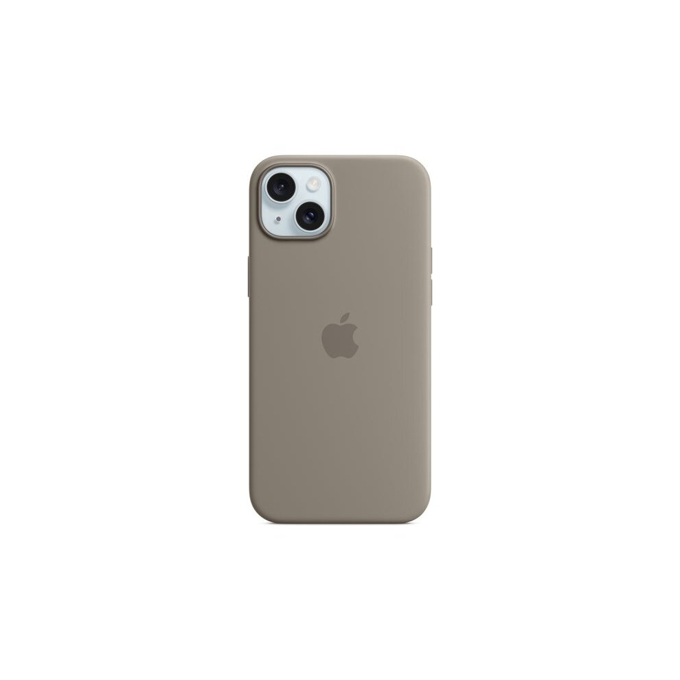 Apple - Back cover for mobile phone - MagSafe compatibility - silicone - clay - for iPhone 15 Plus