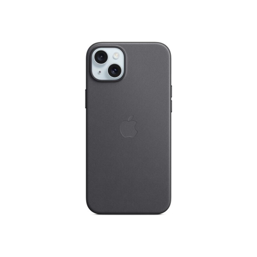 Apple Apple - Back cover for mobile phone - MagSafe compatibility - FineWoven - black - for iPhone 15 Plus