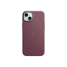 Apple - Back cover for mobile phone - MagSafe compatibility - microtwill, FineWoven - mulberry - for iPhone 15 Plus