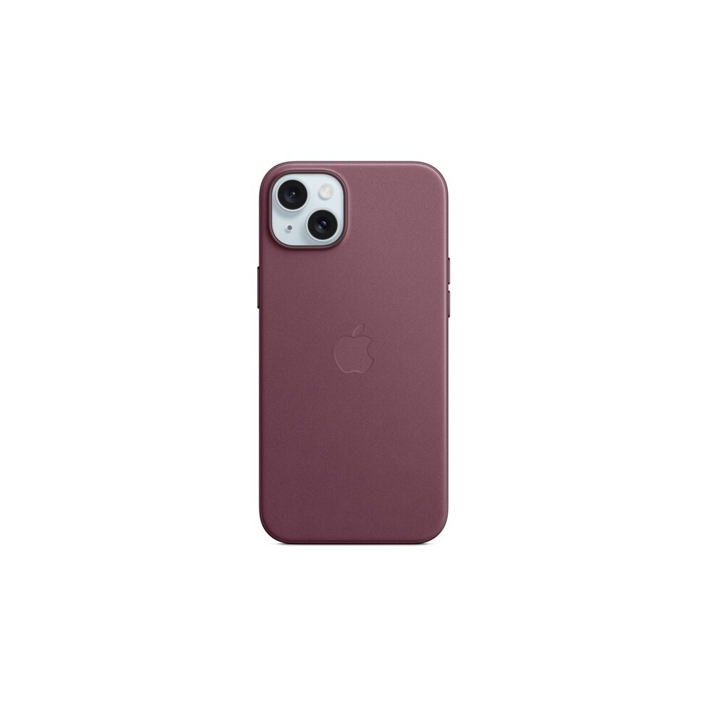 Apple - Back Cover For Mobile Phone - Magsafe Compatibility - Microtwill, Finewoven - Mulberry - For Iphone 15 Plus 194253945604
