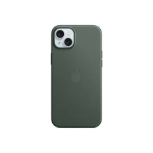 Apple - Back cover for mobile phone - MagSafe compatibility - FineWoven - evergreen - for iPhone 15 Plus