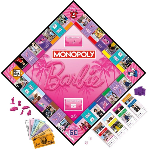 Hasbro Hasbro Monopoly Barbie Board Game 1