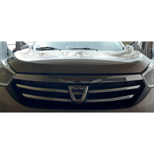 Dacia LODGY - Chrome Grill Trims - Radiator Bar Accents Decoration ...