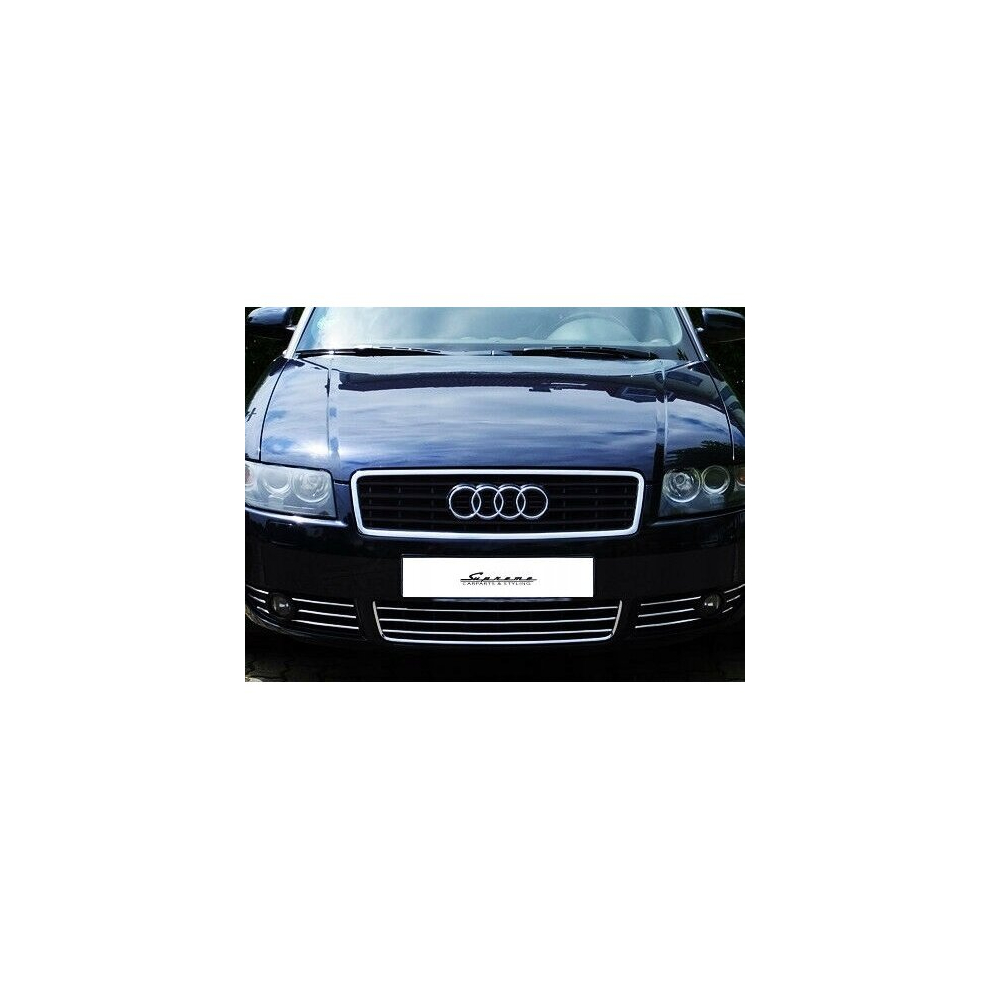 Audi A4 B6 - Chrome Grill Trims - Radiator Bar Accents Decoration Atrapa Tuning 4105368706222