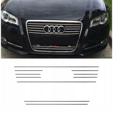 AUDI A3 8PA 8P S3 Chrome Grill Trims - Radiator Bar Accents Decoration atrapa Tuning