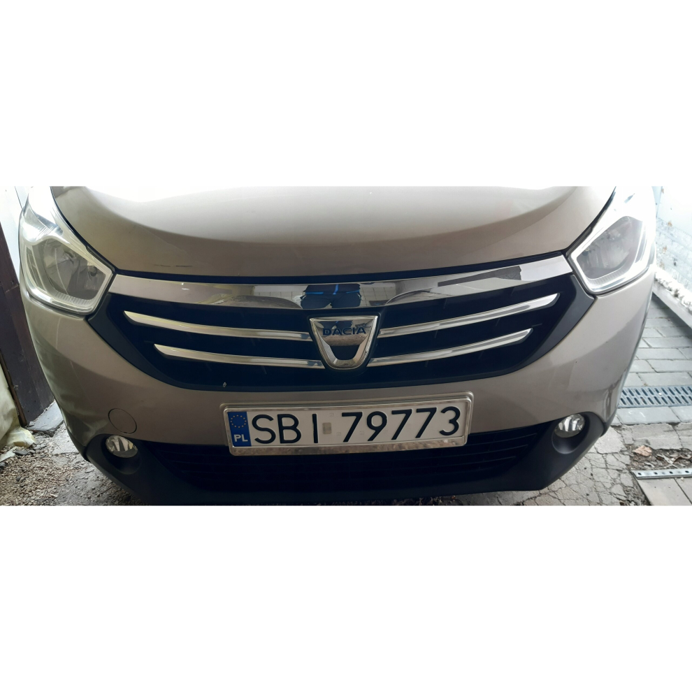 Dacia Lodgy - Chrome Grill Trims - Radiator Bar Accents Decoration Atrapa Tuning 4177568456993