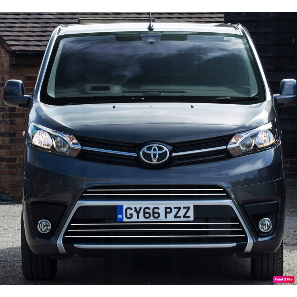 Toyota PROACE - Chrome Grill Trims - Radiator Bar Accents Decoration atrapa zderzak