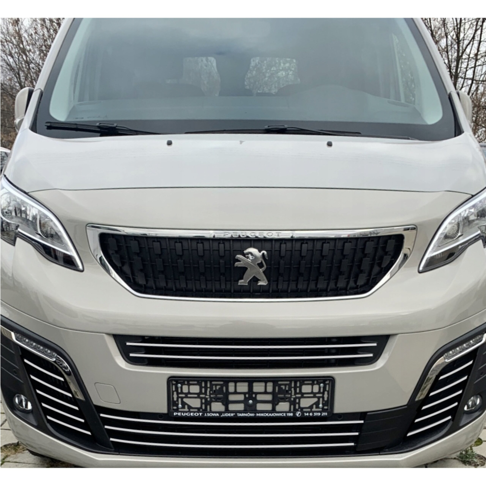 Peugeot EXPERT - Chrome Grill Trims - Radiator Bar Accents Decoration Zderzak Atrapa