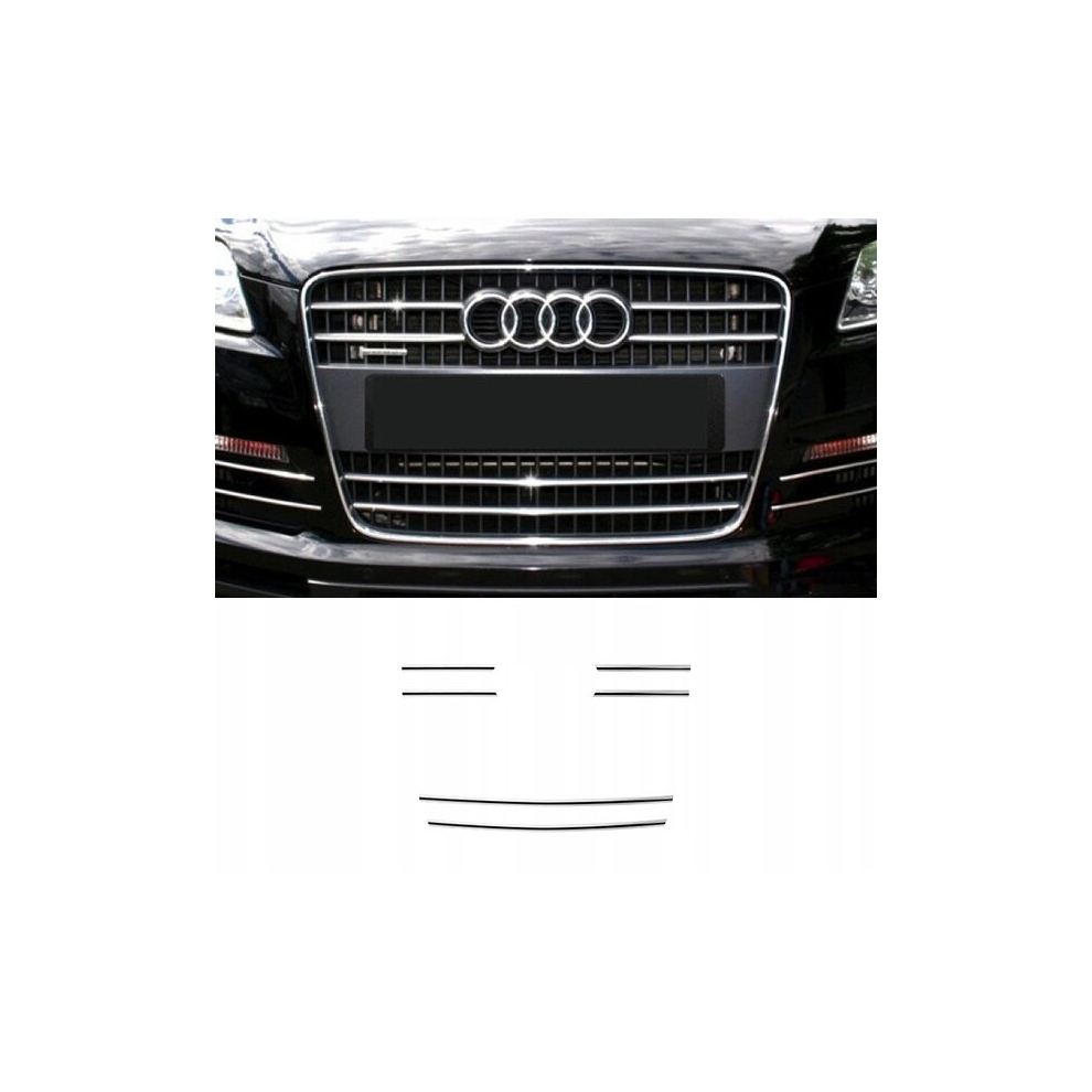 Audi Q7 - Chrome Grill Trims - Radiator Bar Accents Decoration Atrapa Tuning 4117800701924