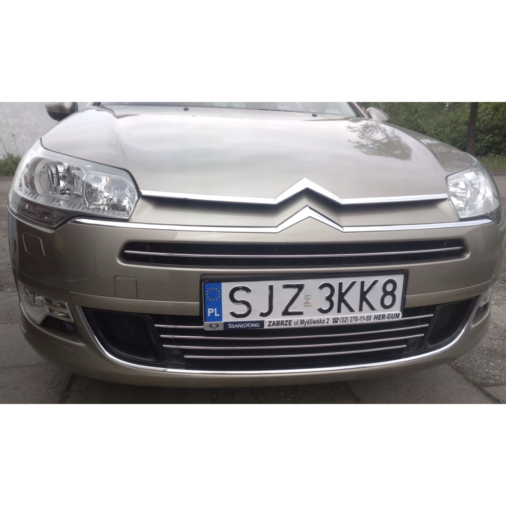 Citroen C5 Iii - Chrome Grill Trims - Radiator Bar Accents Decoration Atrapa Tuning 4093090910973