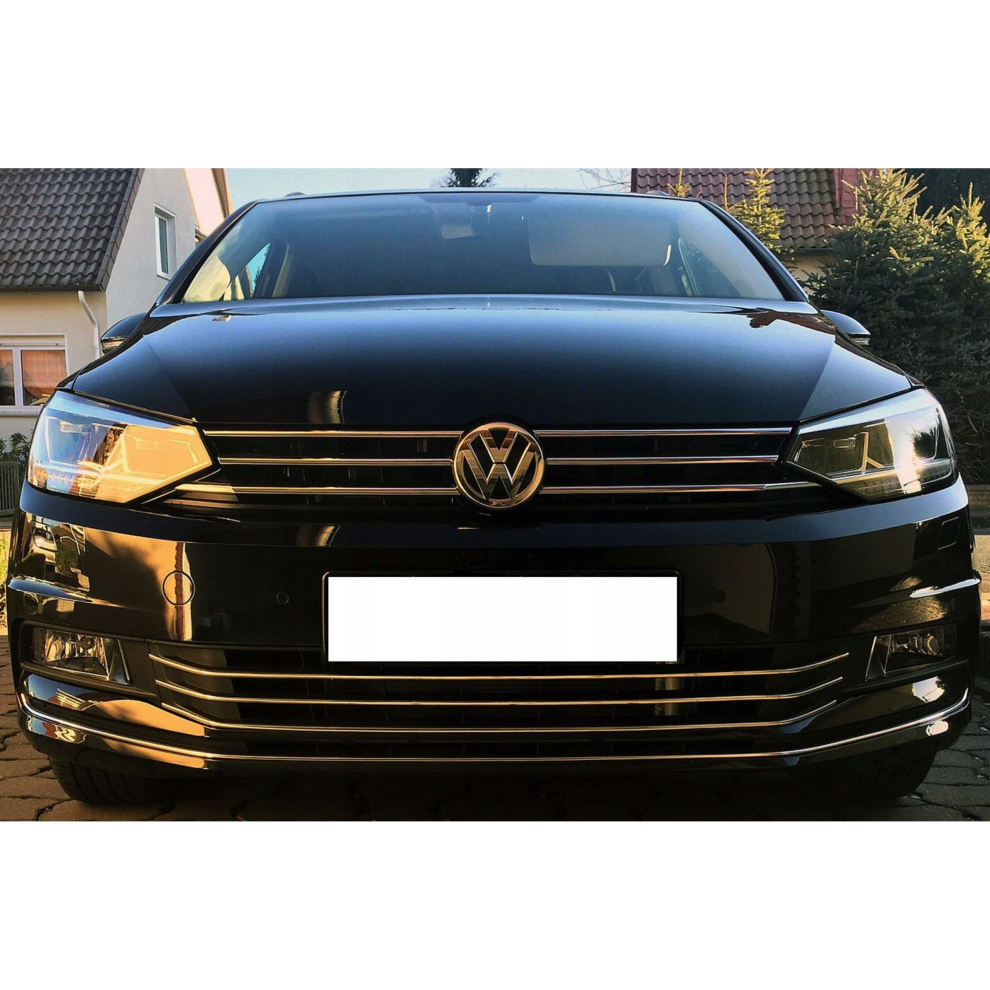 Vw Touran 5T - Chrome Grill Trims - Radiator Bar Accents Decoration Atrapa Tuning 4131189114335