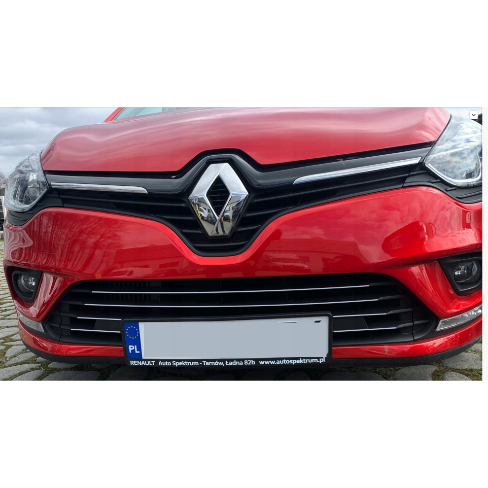 Renault Clio Iv - Chrome Grill Trims - Radiator Bar Accents Decoration Atrapa Tuning 4103022603146