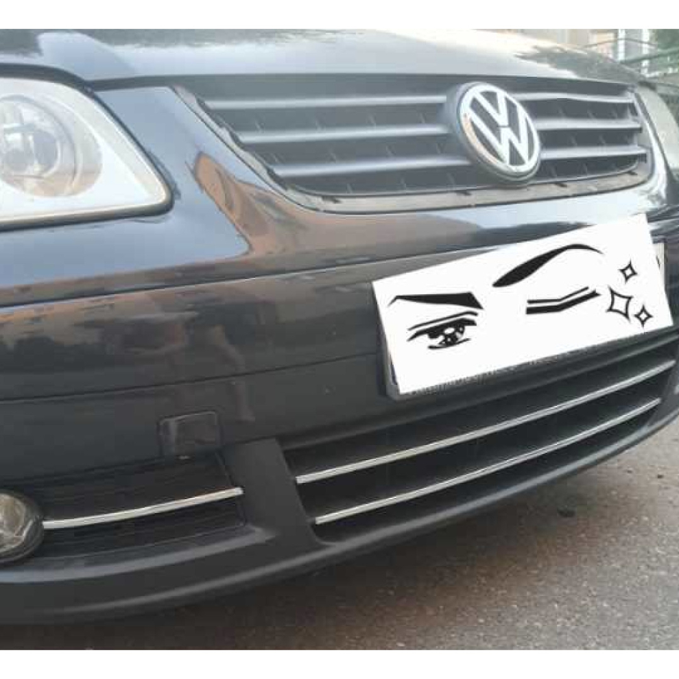 Vw Touran I - Chrome Grill Trims - Radiator Bar Accents Decoration Atrapa Tuning 4104350557569