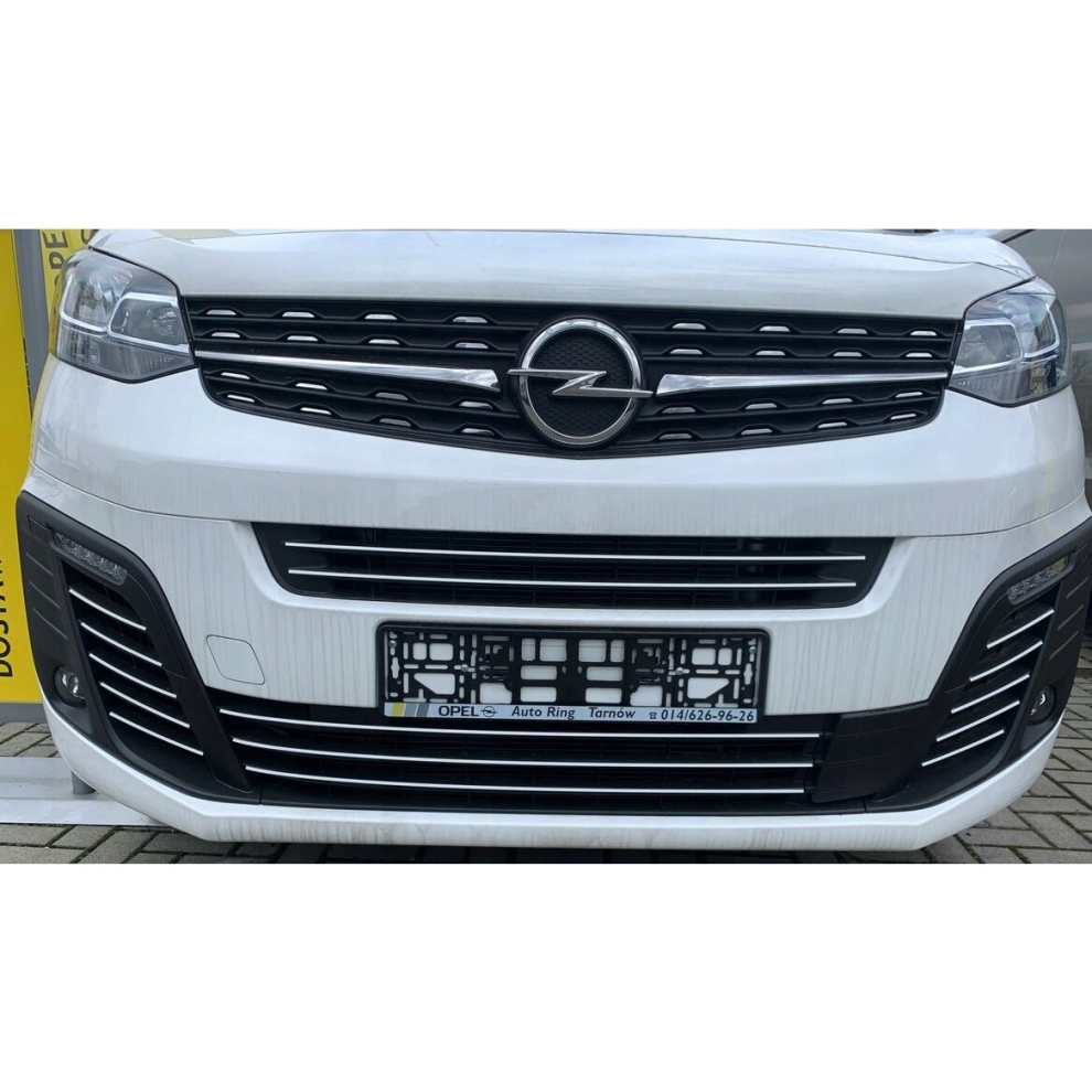 Opel VIVARO - Chrome Grill Trims - Radiator Bar Accents Decoration atrapa zderzak