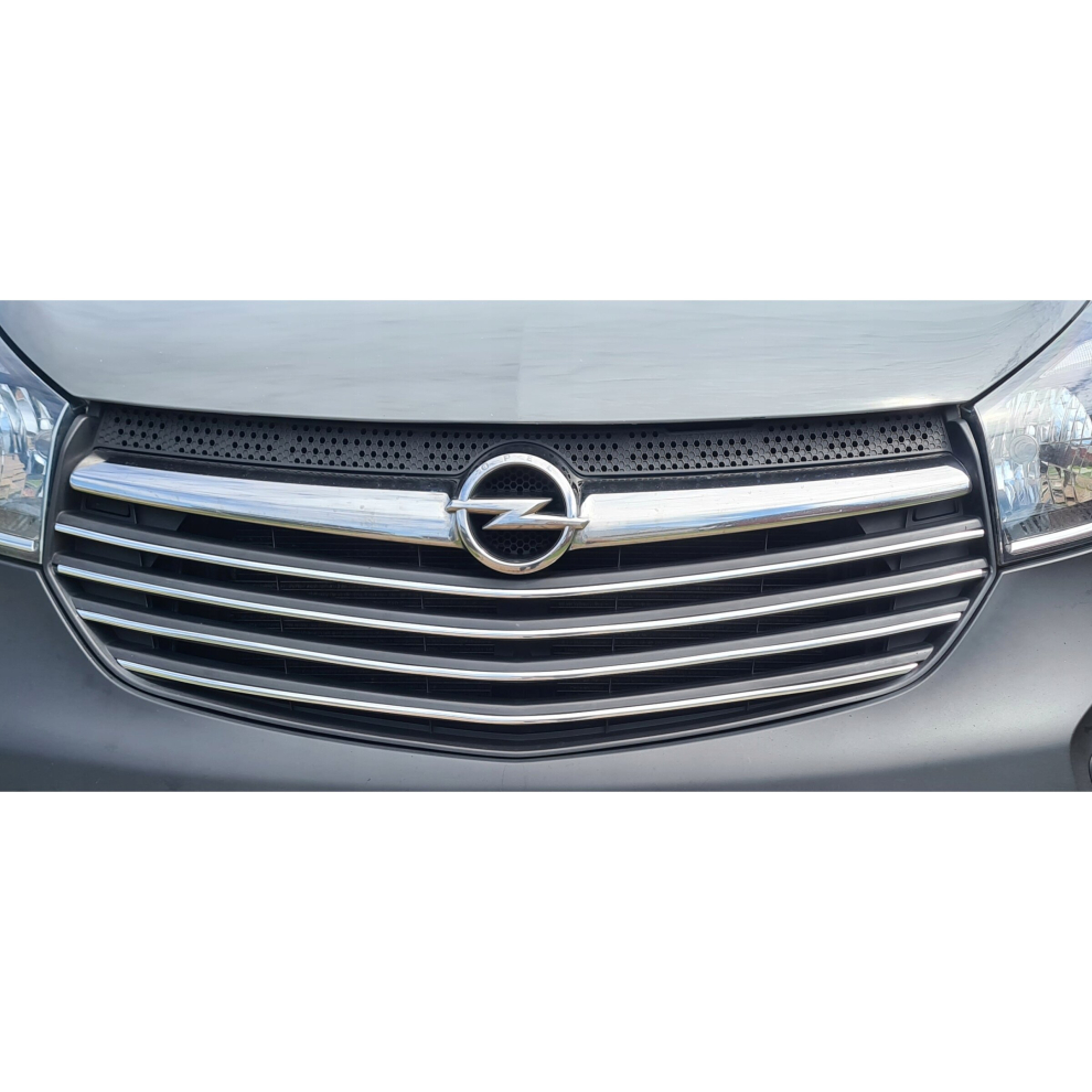Opel VIVARO - Chrome Grill Trims - Radiator Bar Accents Decoration atrapa zderzak