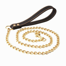 Tiasri Stainless Steel Dog Leashes Pet Training Rope Safety Coriaceous Handle Pet Supplies Accessory Walk the Dog