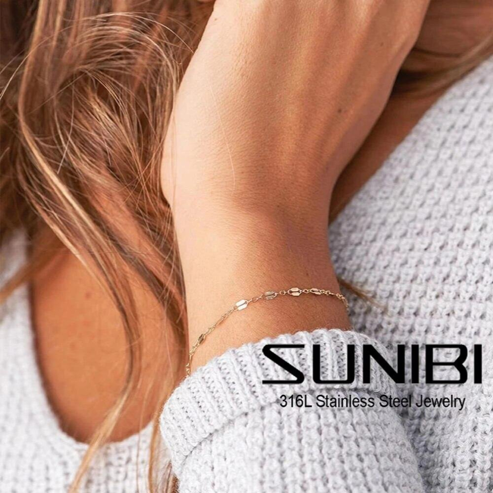 Stainless Steel Bracelet for Woman Chain Bracelet with Adjustable Charm Minimalist Wedding Party Jewelry-image-OPC-PCSJDXW-NEW