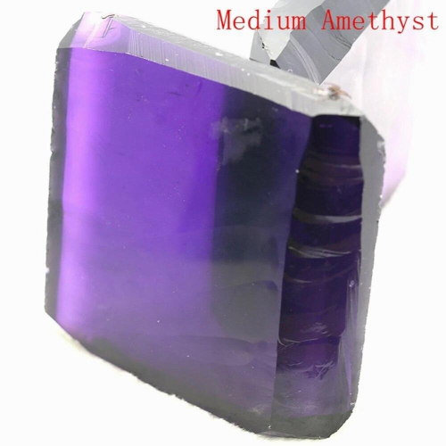 Hydrothermal Amethyst Quartz Synthetic Crystals Rough Gemstone Material