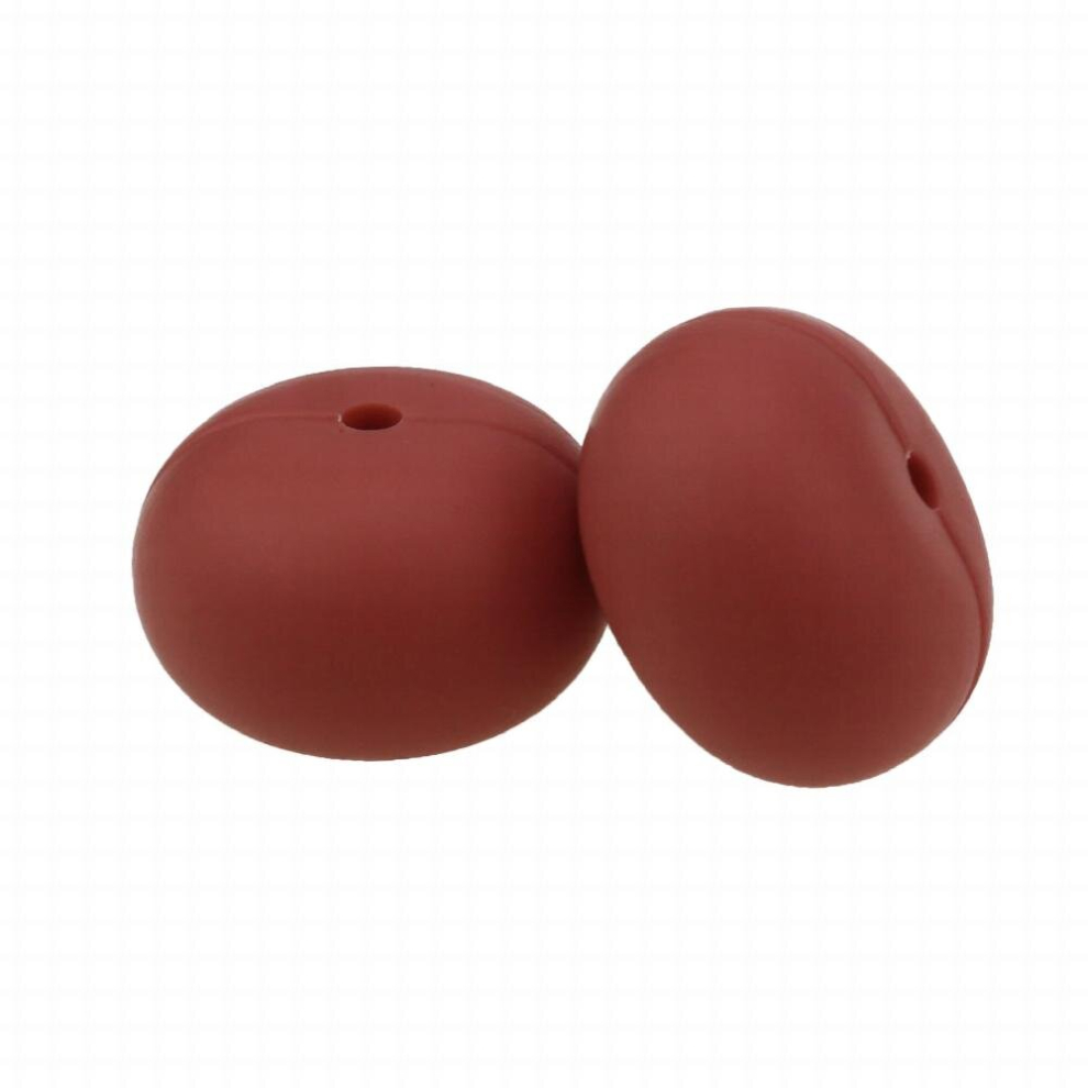 20mm 100pcs Silicone Abacus Beads food silicone Teether Round Beads Baby Chewable Teething Beads silicone teether for diy
