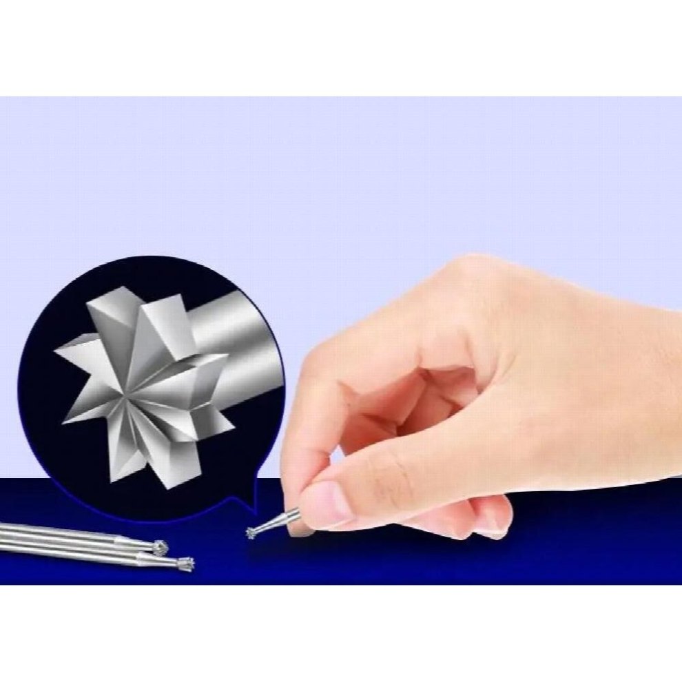 6Pcs Dental Burs Tungsten Steel Tungsten Carbide For High Speed Dental Handpiece Engraving End Mill Woodworking Router 885487058573
