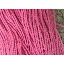pink 100m 3mm Braided leather Leather Cord string, faux leather string cord, PU Leather cord, Faux Leather Round Cord