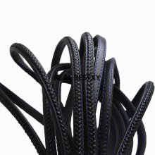 5m/lot approx: 8*5mm Braided Leather Cord Rope Thread For DIY Necklace Bracelet Jewelry Making Leather strands cords diy