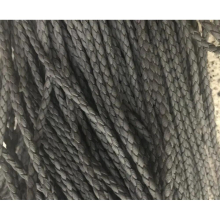 100m Gray 3mm Braided leather Leather Cord string, faux leather string cord, PU Leather cord, Faux Leather Round Cord