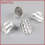 10PCS Ring Settings Jewelry, Silver Rose Brass Ring Blank With Decorative Pattern PJ029 4