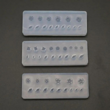 3Pcs 3D Floral Decortive Nail Art Silicone Mold Kit Leaves Flower Nail Carving Mold Nail Art Templates Maincure Tools