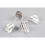10PCS Ring Settings Jewelry, Silver Rose Brass Ring Blank With Decorative Pattern PJ029 1