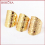 10PCS Ring Settings Jewelry, Silver Rose Brass Ring Blank With Decorative Pattern PJ029 2