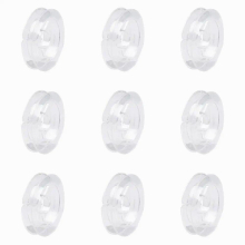 200pcs Clear Wheel Plastic Spools for Beading Wire Thread String Size 50x10mm