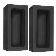 2 Pcs Graphite Ingot Molds For Melting Casting Refining Metal Copper Silver Aluminum Brass